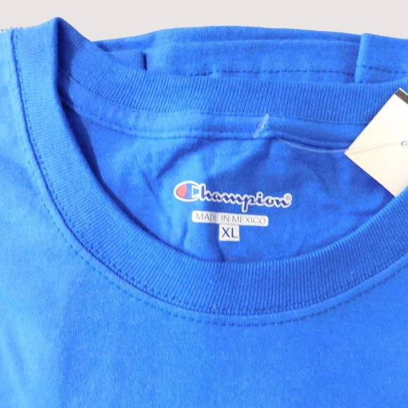 Champion Set of 3 Solid Color Tee Shirt Trio Mens XL Blue Gray Green Short Slv - Picture 4 of 10